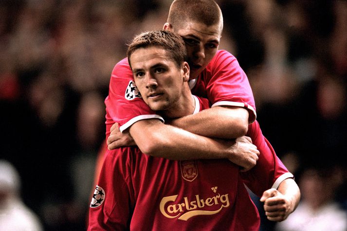 Michael Owen og Steven Gerrard komu báðir upp í gegnm unglingastarf Liverpool og léku lengu saman bæði hjá Liverpool og enska landsliðinu.