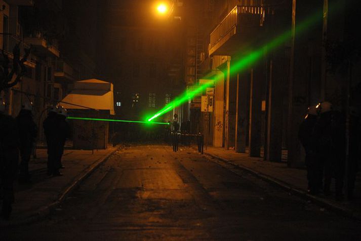 Danskir flugmenn hafa margoft verið truflaðir með laser-ljósum að undanförnu.Nordicphotos/AFP
