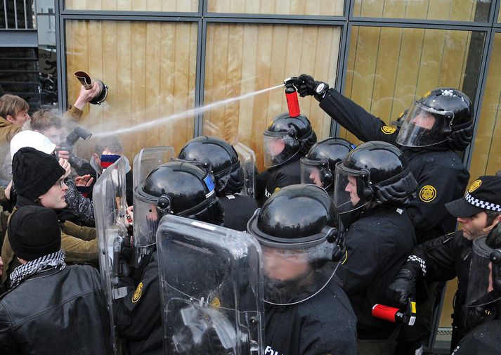 Piparúði er meðal þeirra valdbeitingartækja sem lögreglan hefur.
Vísir/JGS