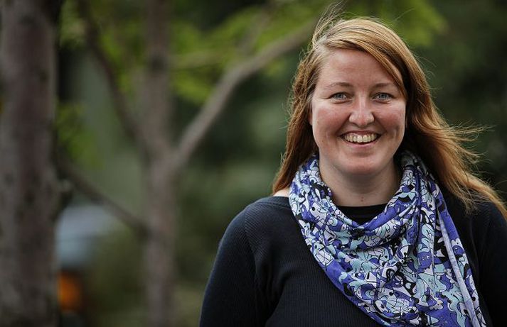 Auður Alfífa Ketilsdóttir, sem er nýráðin ritstjóri Stúdentablaðsins ætlar að sjá háskólanemum fyrir skemmtilegu lestrarefni.  Fréttablaðið/arnþór