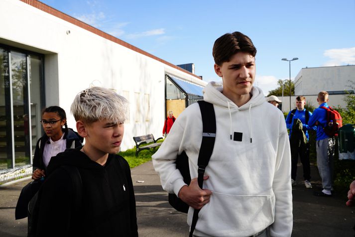 Vilhjálmur og Szymon voru ánægðir með breytingarnar.