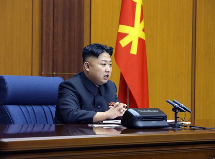 Kim Jong-un, leiðtogi Norður-Kóreu.
