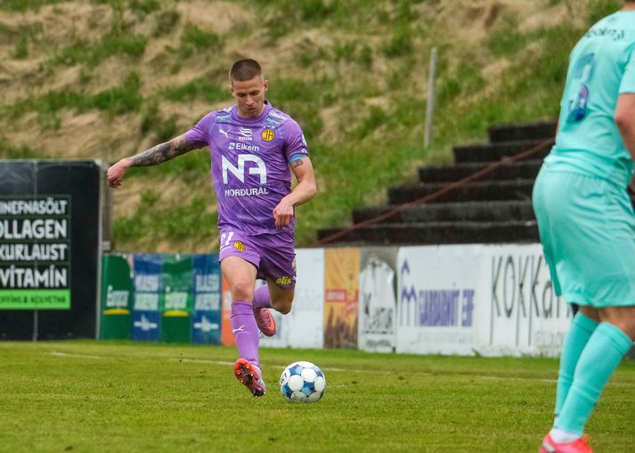 Böðvar Böðvarsson fyrirliða ÍA fannst það steikt að spila á sínum gamla heimavelli í kvöld.