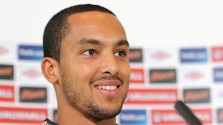 Walcott á blaðamannafundi eftir leikinn gegn Búlgörum.
