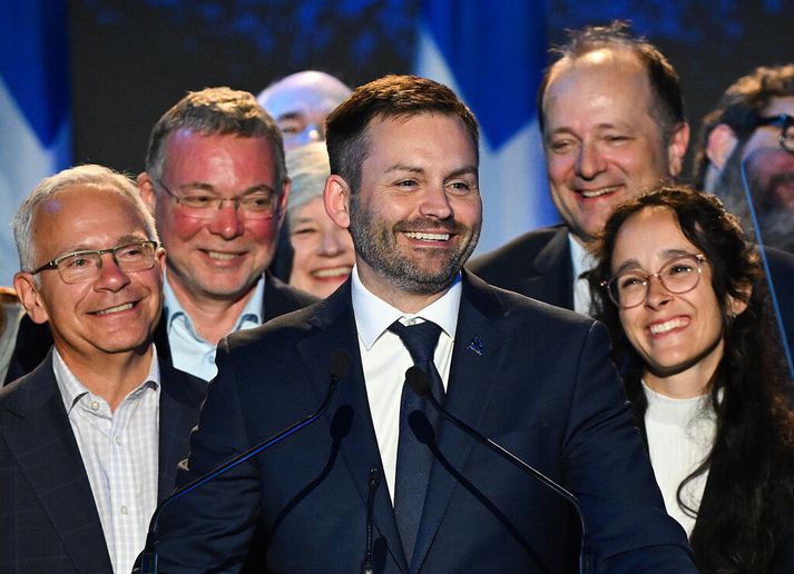 Paul St-Pierre Plamondon er leiðtogi Quebecbúaflokksins og verður að öllum líkindum næsti fylkisstjóri.