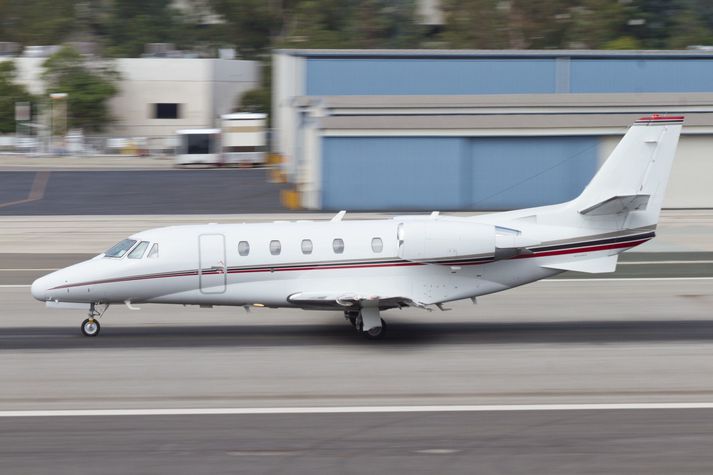 Cessna Citation M2-vél líkt og notuð er í útreikningum blaðsins.