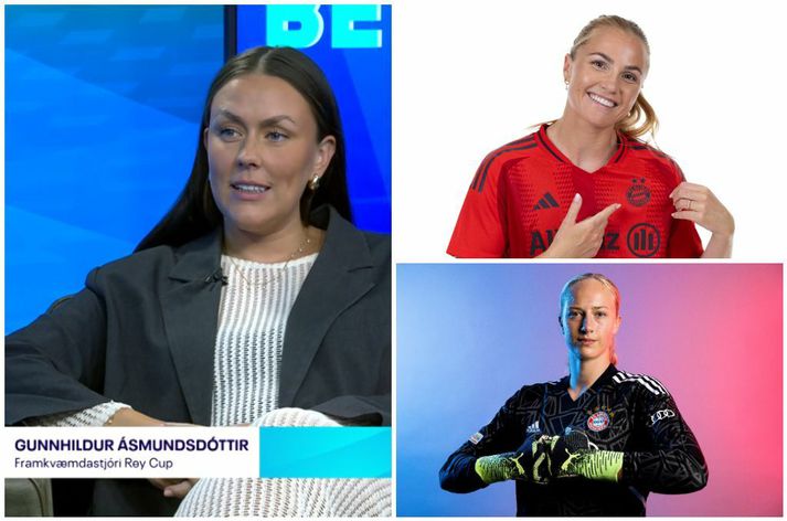 Landsliðskonurnar Glódís Perla Viggósdóttir og Cecilía Rán Rúnarsdóttir hjálpuðu Gunnhildi að lokka stórliðið Bayern Munchen að Rey Cup mótinu í sumar.