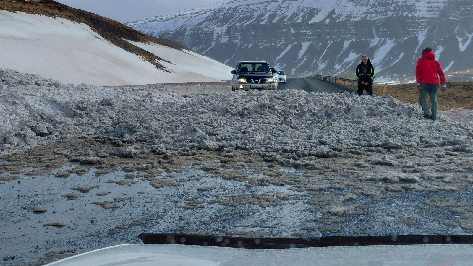 Krapaspýja lokar Vestfjarðavegi