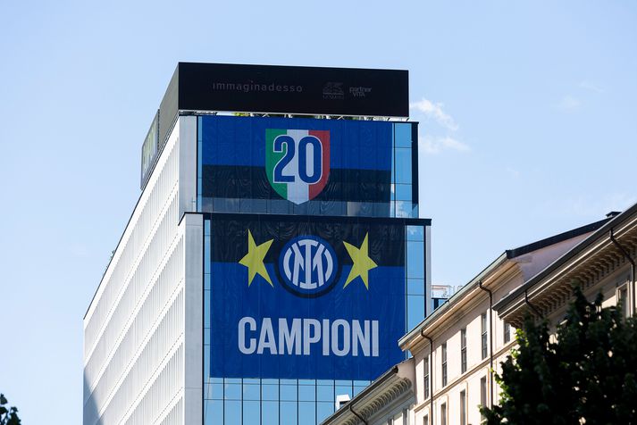 Inter Milan hampaði ítalska deildarmeistaratitlinum í 20. sinn á þessu tímabili. 