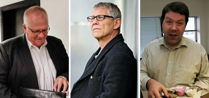 Þorsteinn Guðnason, Hallgrímur Thorsteinsson og Eggert Skúlason.