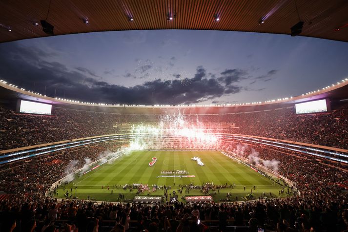 Mexíkó og Portúgal mættust á Banorte leikvanginum í gær. 