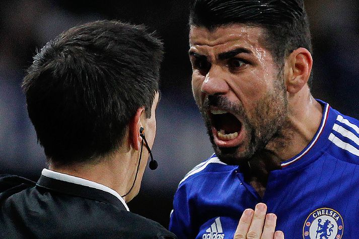 Diego Costa verður stundum svolítið reiður.