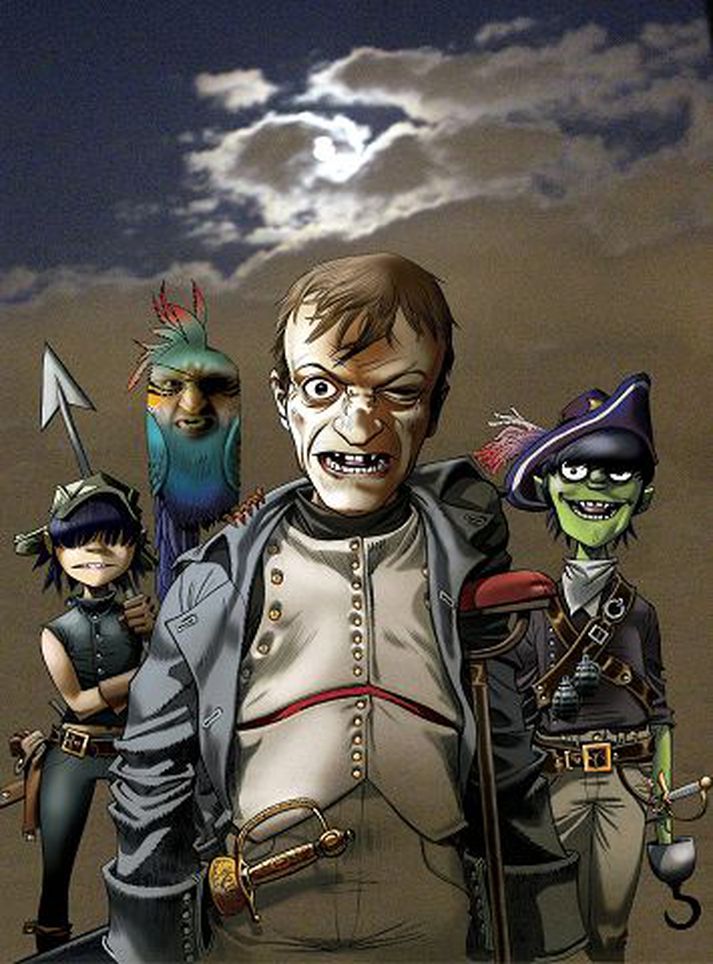 Nýjasta plata Gorillaz nefnist The Fall og kemur út á jóladag.