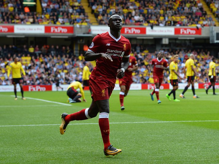 Sadio Mane skoraði sigurmark Liverpool