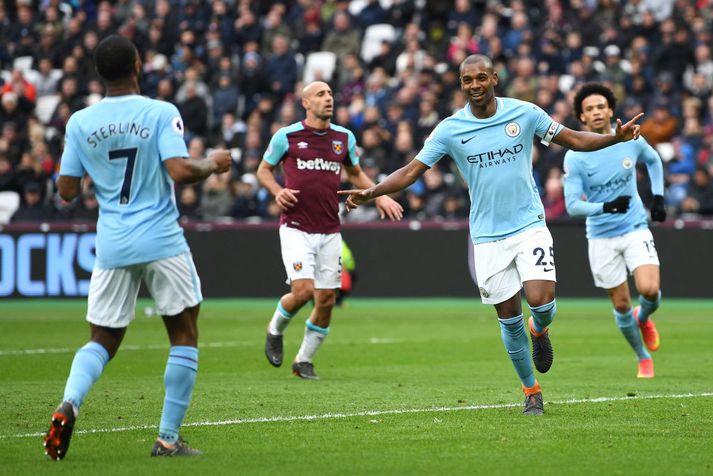 Manchester City voru miklu betri en West Ham í dag