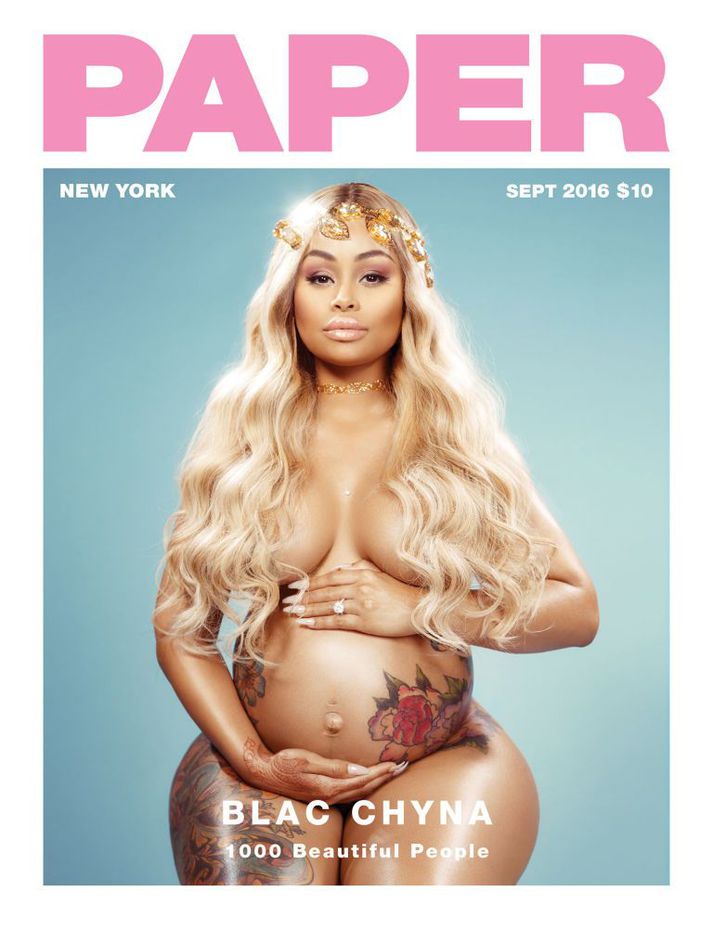 Stórglæsileg Blac Chyna á forsíðunni, eins og gyðja.