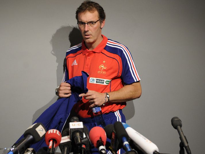 Laurent Blanc, þjálfari franska landsliðsins.