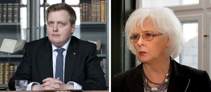 Jóhanna vísar ummælum Sigmundar Davíðs, um styrkveitingar í hennar stjórnartíð, á bug.