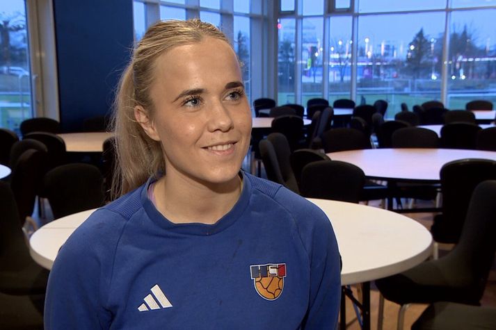 Sandra Erlingsdóttir er stolt af því að leiða íslenska liðið á komandi móti.