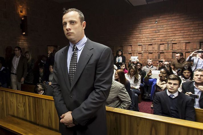 Oscar Pistorius þegar hann var ákærður