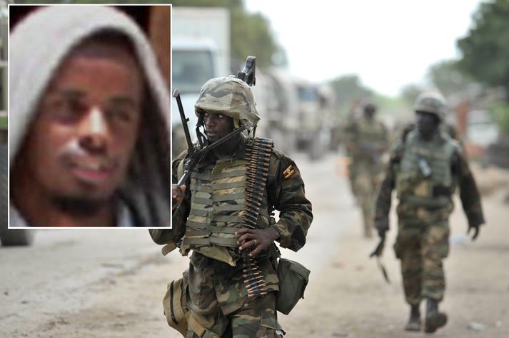 Skjáskot af Abdi Godane úr myndbandi sem al-Shabab samtökin birtu.