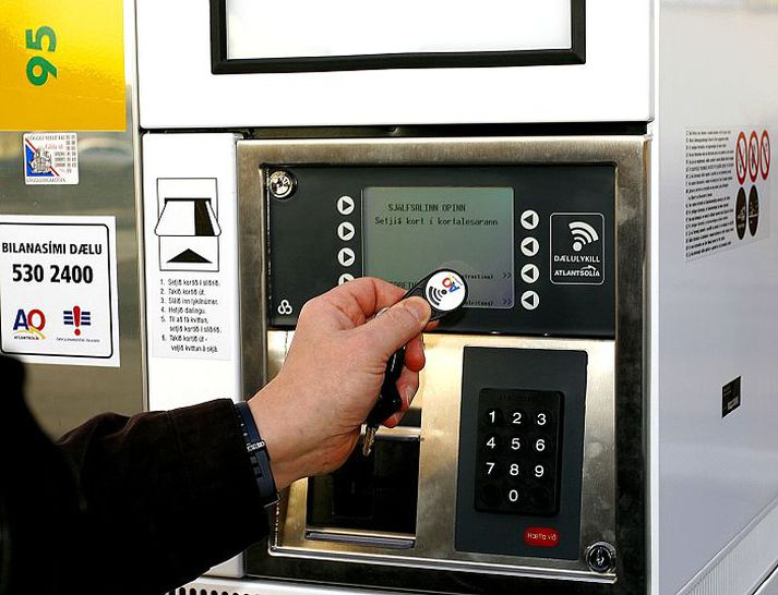 Truflunin kom meðal annars niður á notendum dælulykils Atlantsolíu.