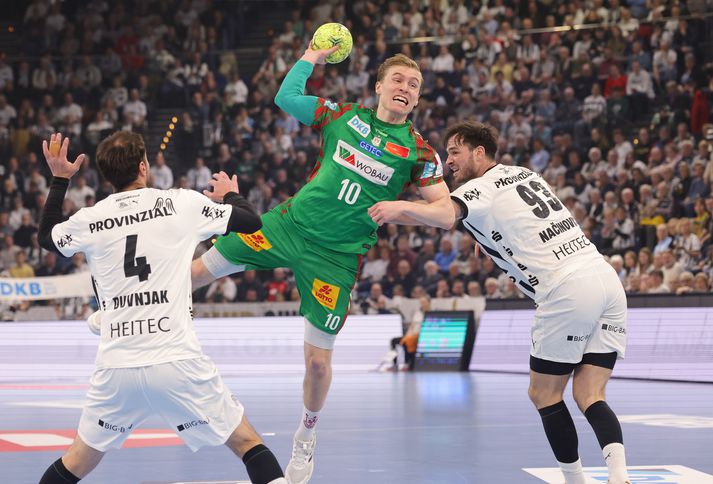 Fátt virðist geta komið í veg fyrir að Gísli Þorgeir Kristjánsson og félagar í Magdeburg verði þýskir meistarar.