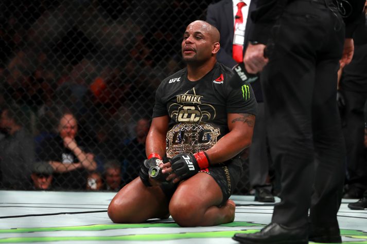 Daniel Cormier þegar hann varði titilinn sinn síðast.