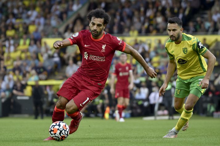 Mo Salah í leik gegn Norwich City.