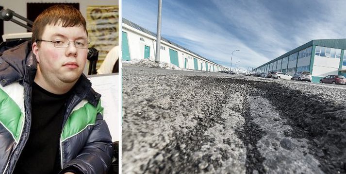 Maggi mix fer um göturnar og lýsir ástandinu sem skelfilegu -- hann lýkir Íslandi við ost: Hola við holu í götum borgarinnar.