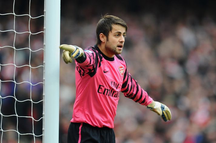 Lukasz Fabianski í leik með Arsenal.