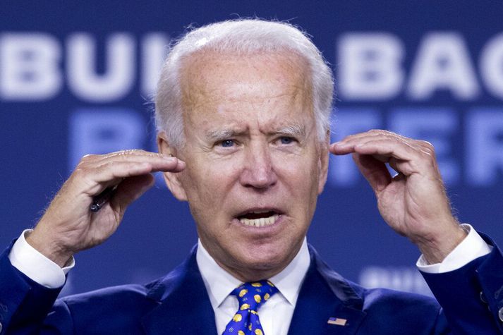 Kórónuveirufaraldurinn hefur komið í veg fyrir að Joe Biden geti háð hefðbundna kosningabaráttu. Nú eru aðeins tæpir þrír mánuðir í kjördag.