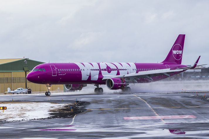 Sætanýting WOW air í nóvember var 87 prósent.