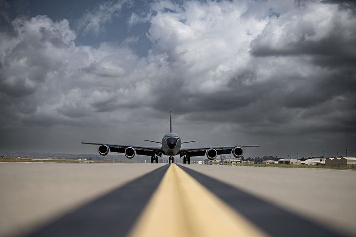 Bandaríski flugherinn hefur aðstöðu í Tyrklandi en ekki er vitað hvort hún var skotmark eldflaugarinnar frá Íran.