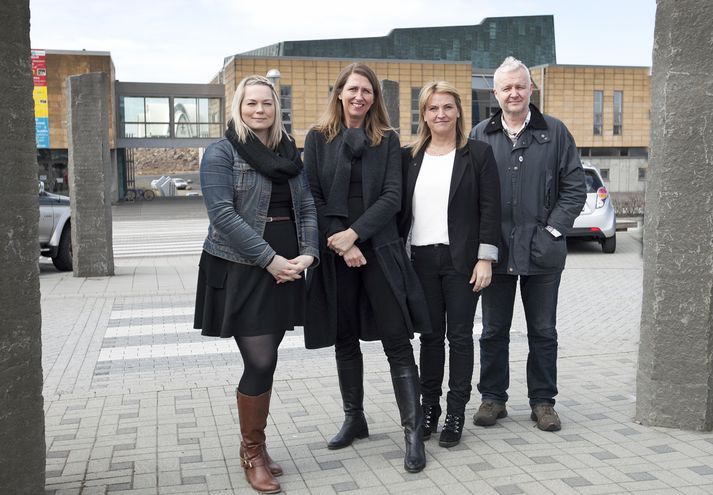 Una Björg Einarsdóttir, Hrönn Marinósdóttir, Karen E. Halldórsdóttir og Hjálmar Hjálmarsson.