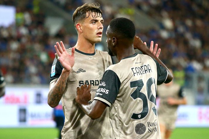 Daniel Maldini fagnaði ekki þegar hann skoraði sigurmarkið gegn sínu gamla félagi Atalanta.