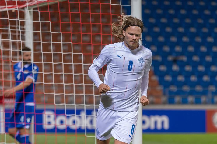 Birkir Bjarnason fann skotskóna sína í landsliðsglugganum og hefur nú skorað í þremur leikjum í röð.