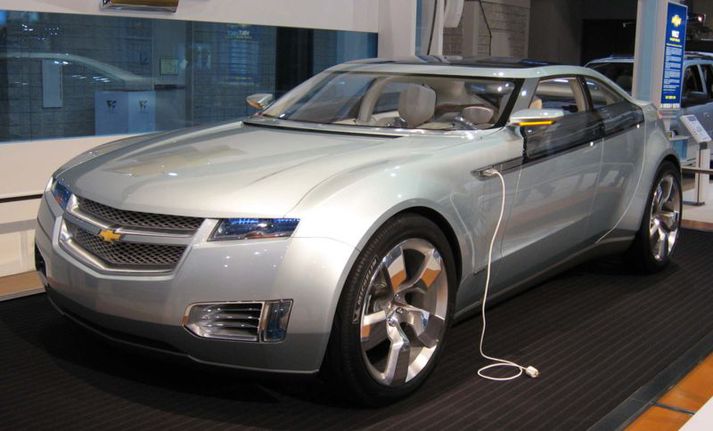 Chevrolet tengitvinnbíll á bílasýningu í Washington
