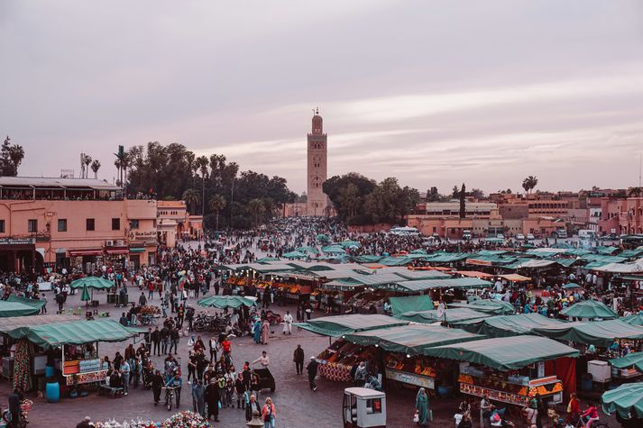 Jamaa El Fna í Marrakesh.