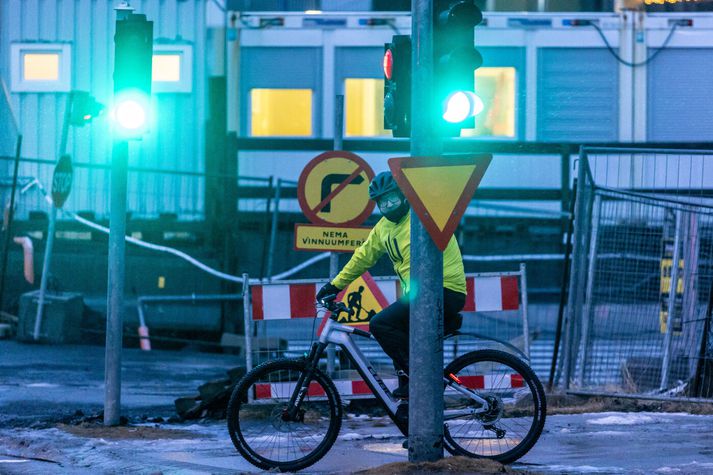 Gott er í dag og næstu daga að hjóla í stað þess að keyra bíl ef hægt er. 