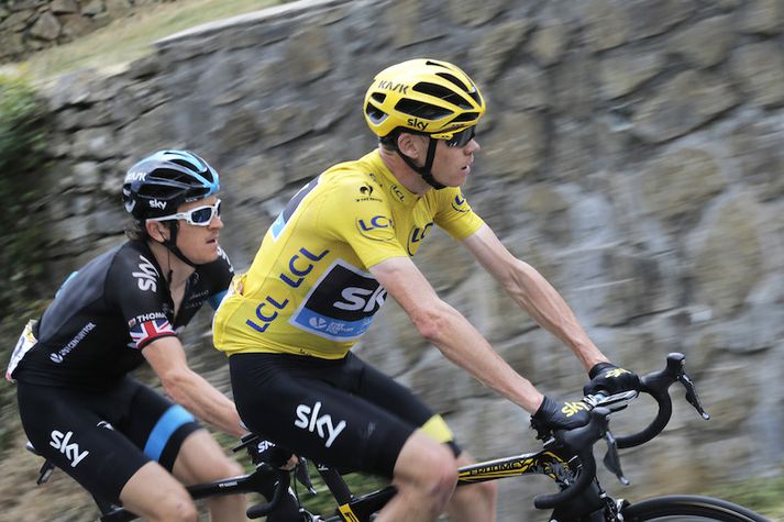 Chris Froome er búinn að eigna sér gulu treyjuna.