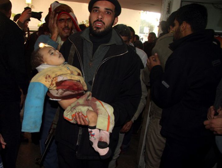 Talið er að um fimmtungur fórnarlamba árásanna á Gaza séu börn.