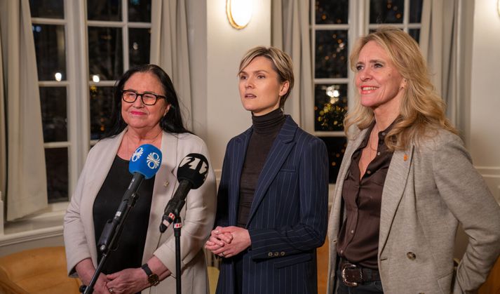 Forystukonur ríkisstjórnarinnar. Í goðafræðinni hafa valkyrjur það hluverk að færa lík fallinna hetja af vígvellinum til Valhallar.
