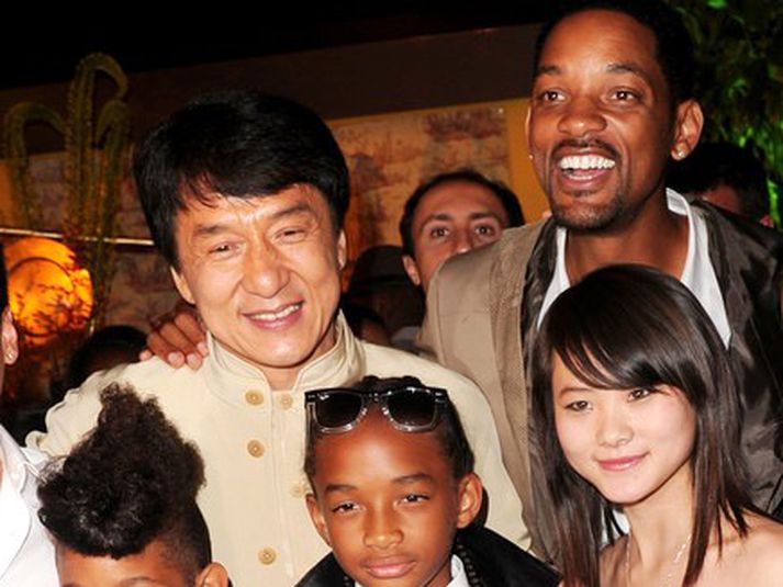 Will Smith, Jaden Smith, Jackie Chan & Taraji P. Henson. MYNDIR/Cover Media