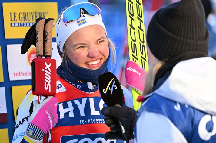 Linn Svahn vill ekki að Rússar fái að taka þátt í Ólympíuleikunum á meðan innrás þeirra í Úkraínu stendur yfir.