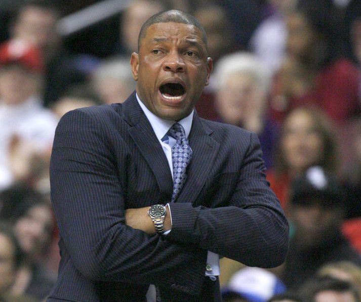 Doc Rivers, þjálfari Boston.