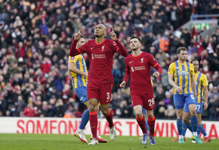 Fabinho skoraði tvö mörk í dag