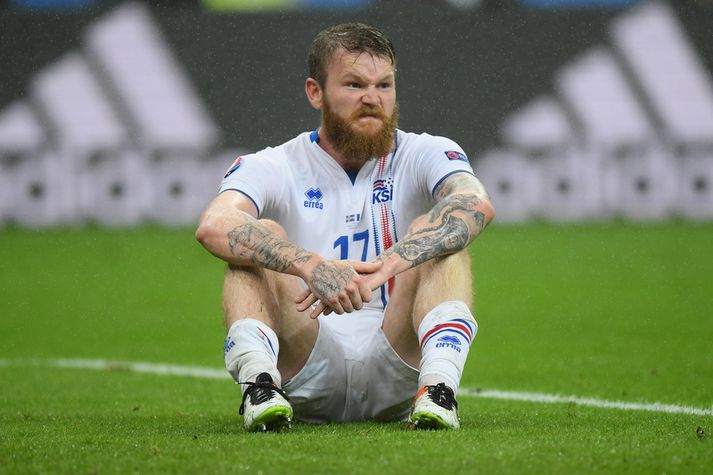 Aron Einar Gunnarsson, landsliðsfyrirliði.