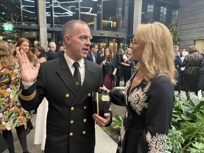 Myndin af Þorgerði og Hlyni sem fylgdi færslunni.