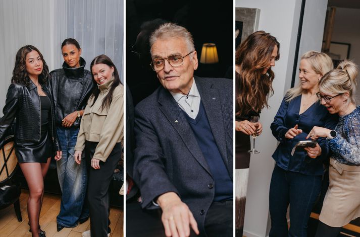 Stemminging í kokteilboði Einars og Millu var ansi góð og sennilega margir Framsóknargrænir af öfund að hafa ekki fengið boð.